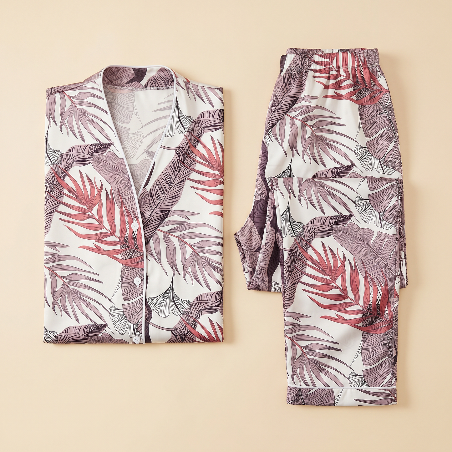 Pijama Hojas Tropicales