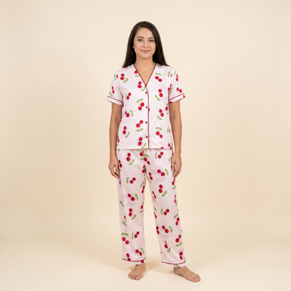 Pijama Cerezas Rosa