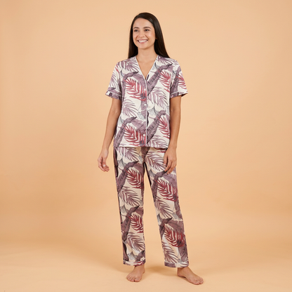 Pijama Hojas Tropicales